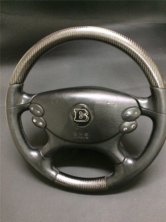 Mercedes-Benz CLK E-Class G-Class W463 W211 W209 Steering Wheel Carbon Leather