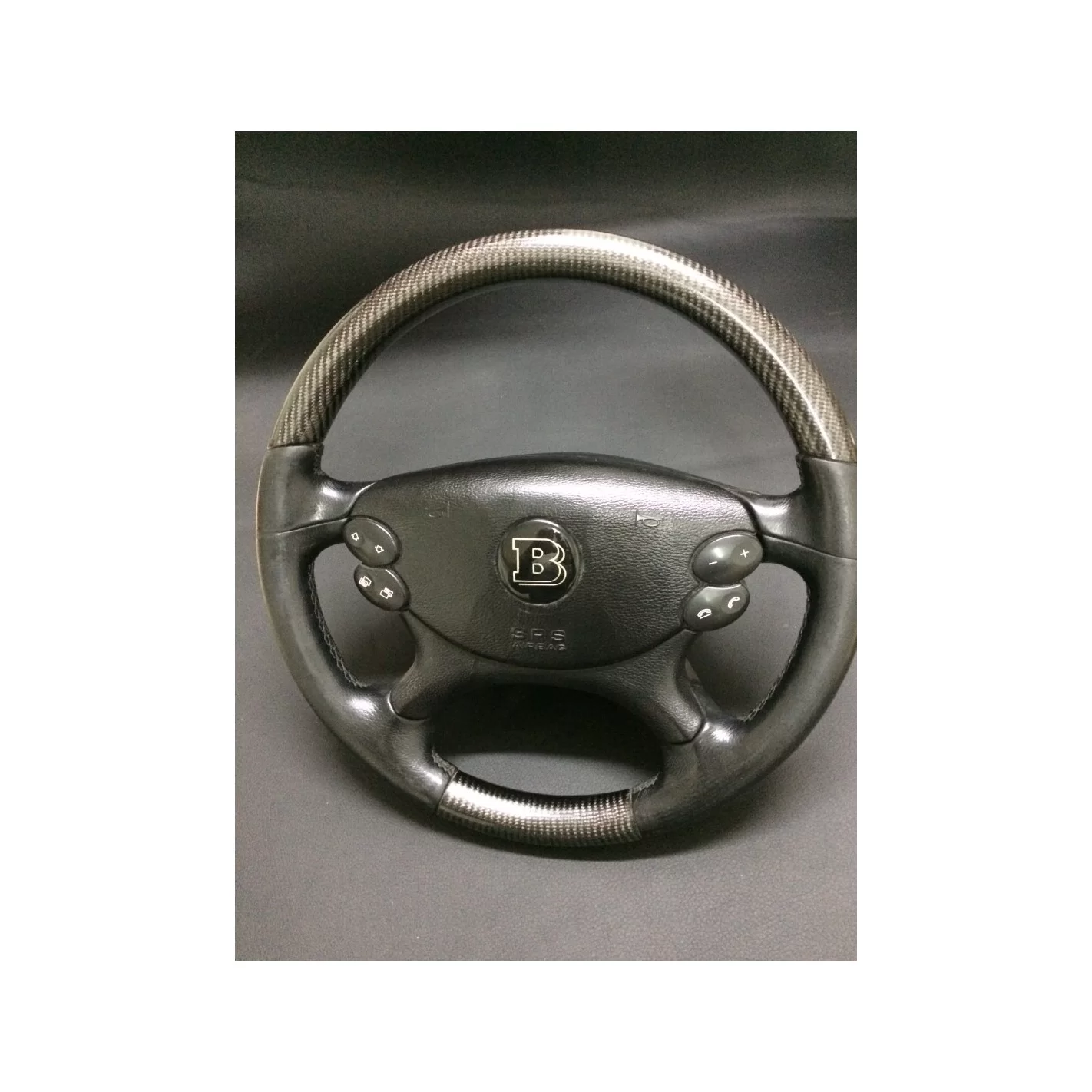 Mercedes-Benz CLK E-Class G-Class W463 W211 W209 Steering Wheel Carbon Leather