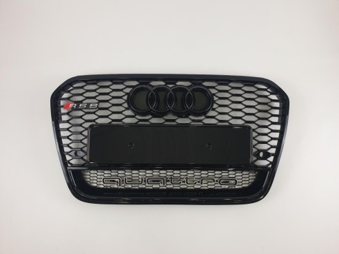 Audi RS6 black QUATTRO front bumper radiator grille for Audi A6 2012-2015