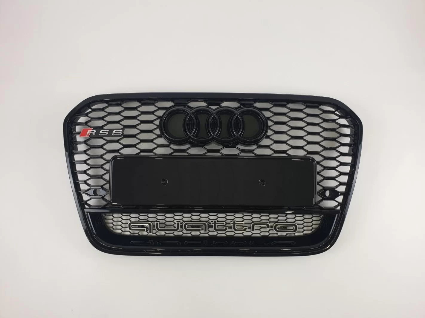 Audi RS6 black QUATTRO front bumper radiator grille for Audi A6 2012-2015