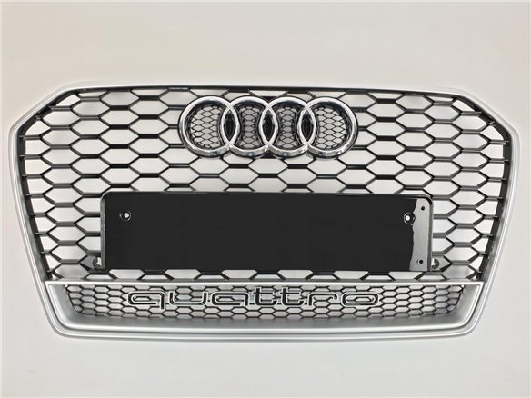 Audi RS6 front bumper radiator grille chrome QUATTRO for Audi A6 2016-2018