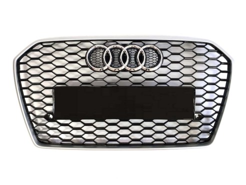 Audi RS6 front bumper radiator grille chrome for Audi A6 2016-2018