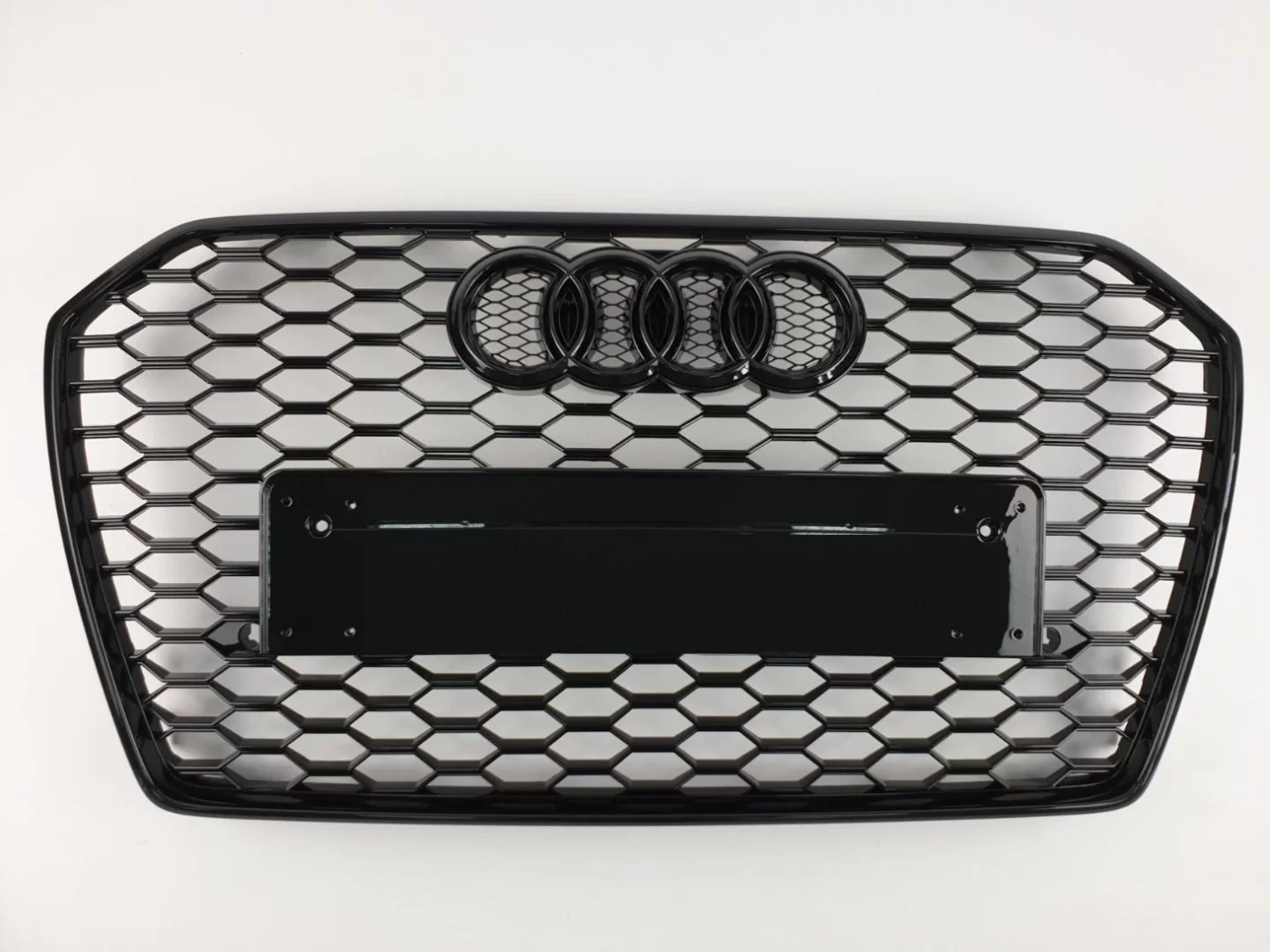 Audi RS6 front bumper radiator grille black for Audi A6 2016-2018