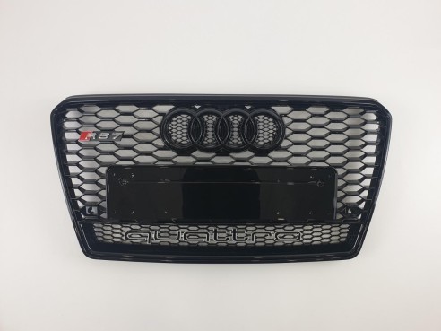 Audi RS7 front bumper radiator grille black QUATTRO for Audi A7 2010-2014