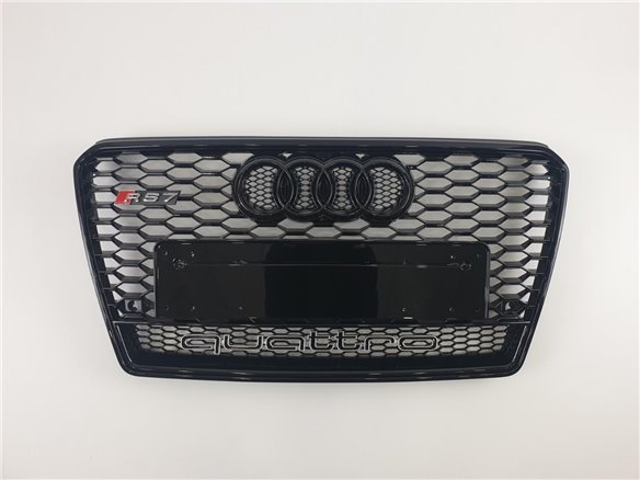 Audi RS7 front bumper radiator grille black QUATTRO for Audi A7 2010-2014