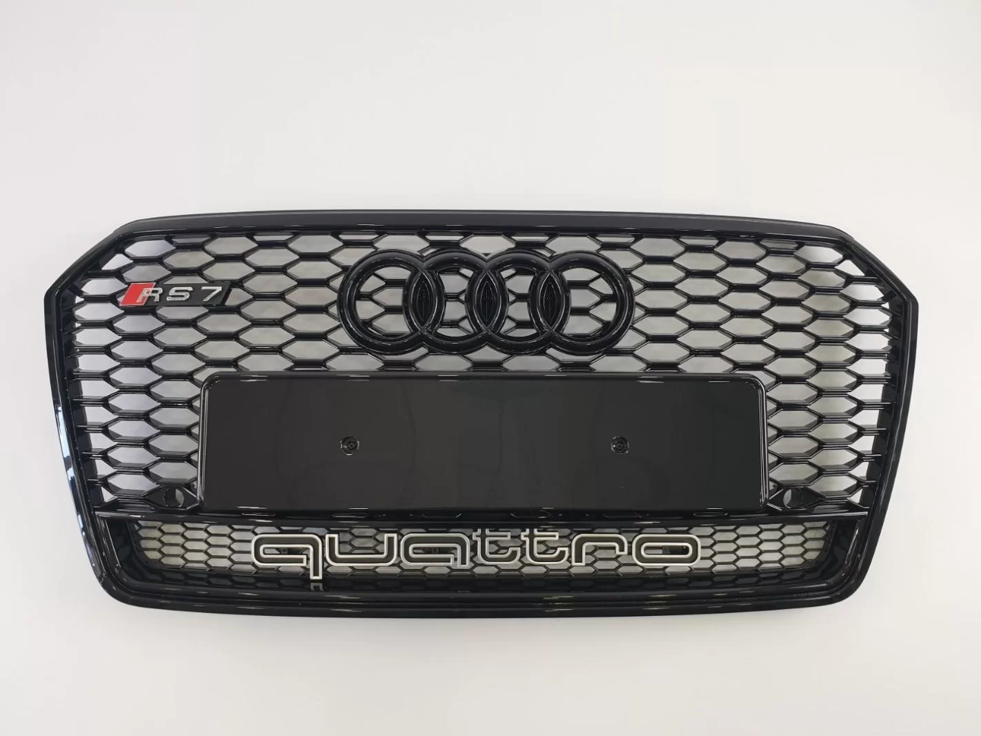 Audi RS7 front bumper radiator grille Black QUATTRO for Audi A7 2014-2017