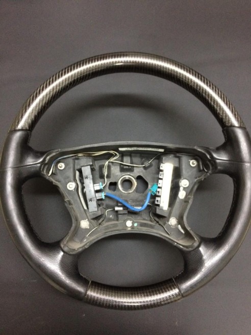 Mercedes-Benz CLK E-Class G-Class W463 W211 W209 Steering Wheel Carbon Leather