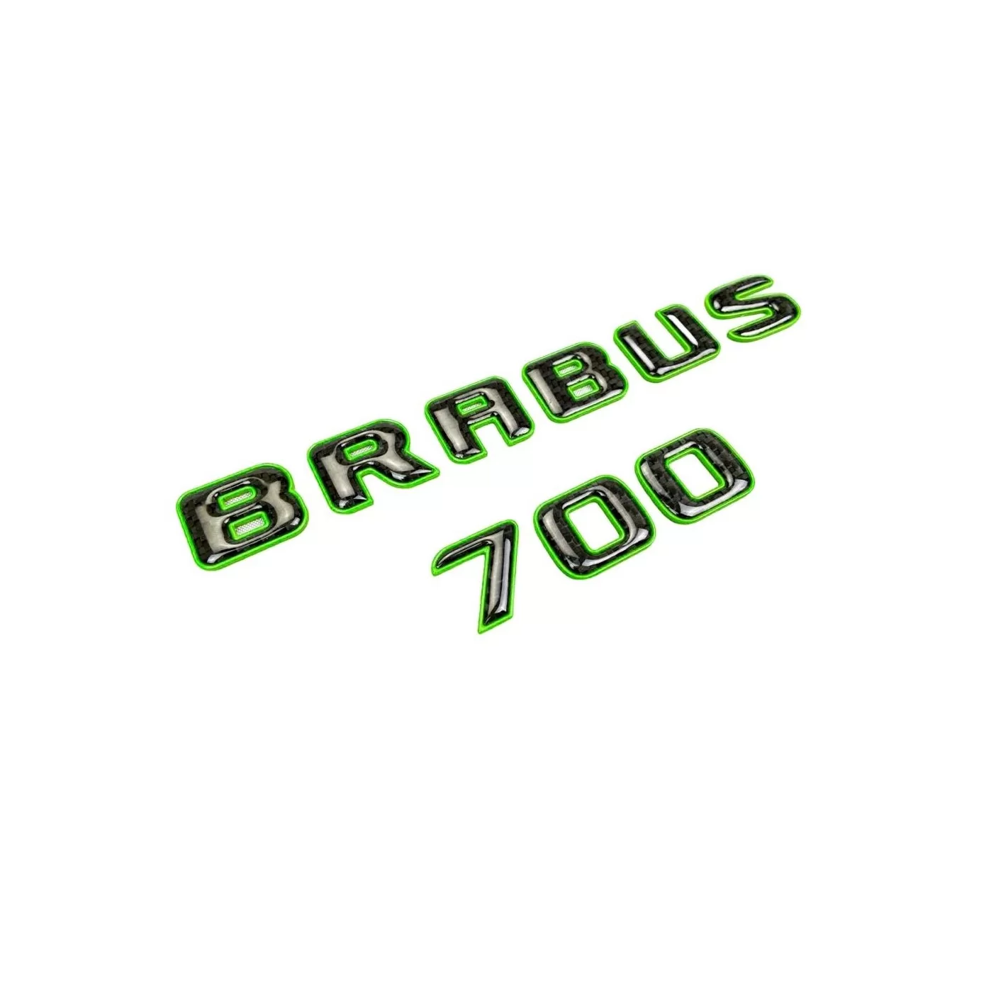 GREEN Brabus 700 emblem logo metallic with carbon for Mercedes-Benz W463A W464 G-Class