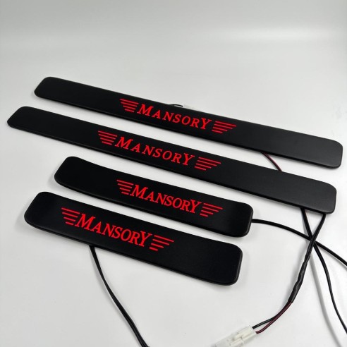 Mansory RED LED Illuminated Door Sills 4 pcs for Mercedes-Benz W463A W464 G-Class