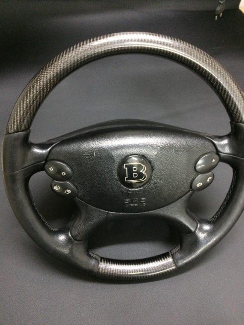 Mercedes-Benz CLK E-Class G-Class W463 W211 W209 Steering Wheel Carbon Leather