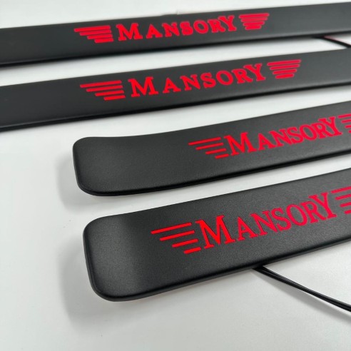 Mansory RED LED Illuminated Door Sills 4 pcs for Mercedes-Benz W463A W464 G-Class