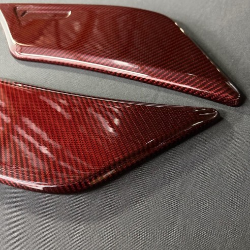 Red carbon fiber rear roof spoiler Brabus Rocket Style for Mercedes-Benz W463A W464 G-Class