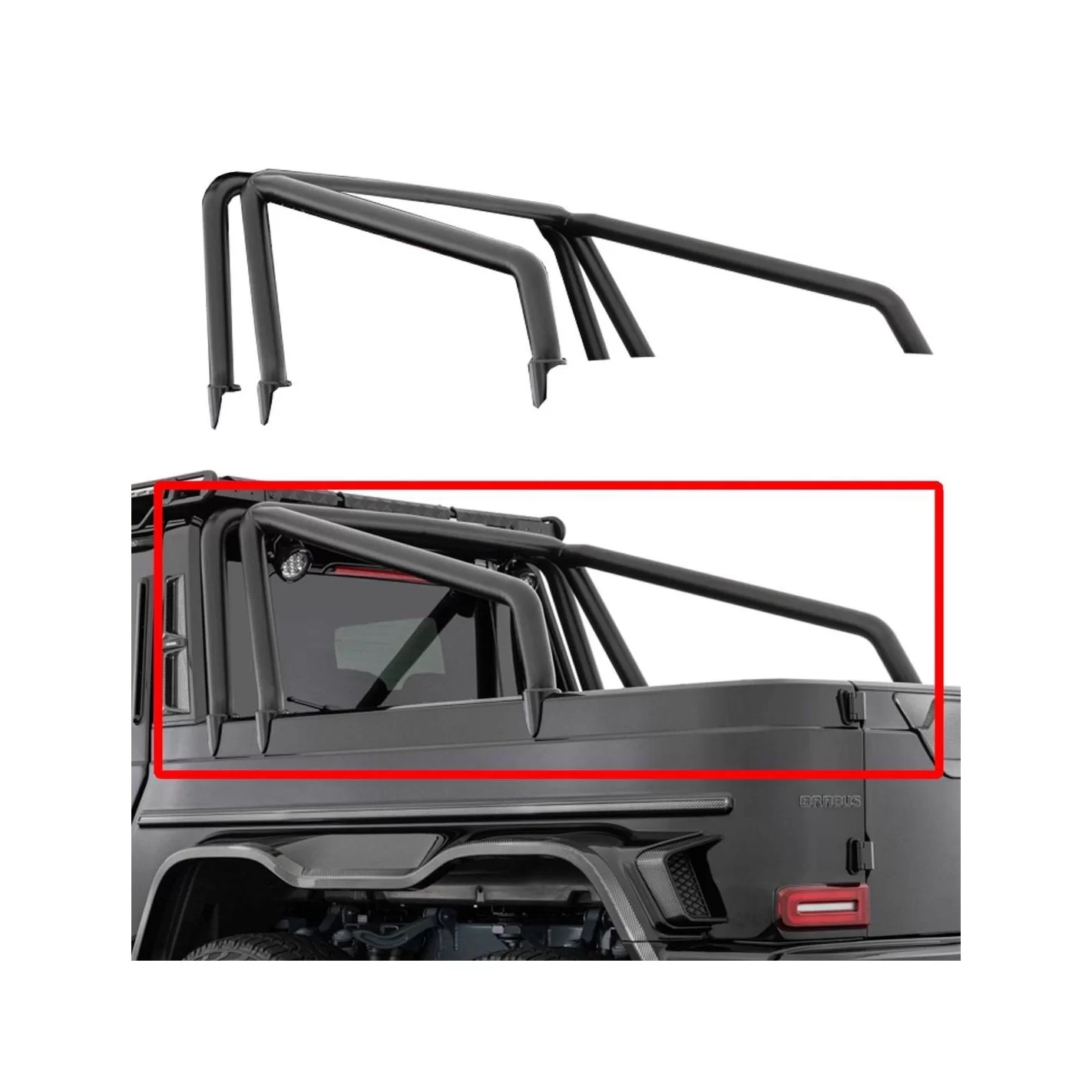 Stainless steel Back upper arch for Mercedes-Benz W463A 6x6 G-Class