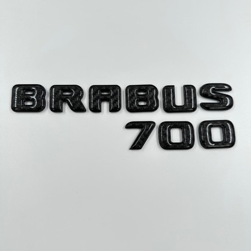 Brabus 700 emblem logo BLACK metallic with carbon for Mercedes-Benz W463A W464 G-Class