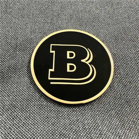 Metallic GOLD Brabus badge logo emblem 53mm for hood scoop Mercedes-Benz W463A W464 G-Class