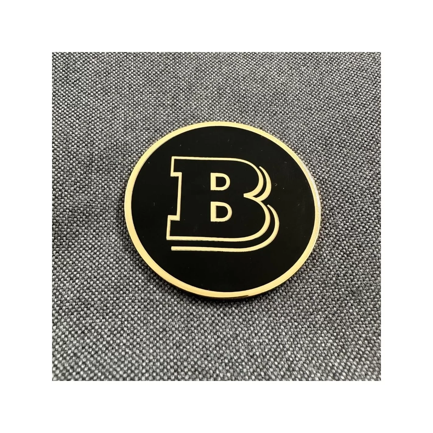 Metallic GOLD Brabus badge logo emblem 53mm for hood scoop Mercedes-Benz W463A W464 G-Class