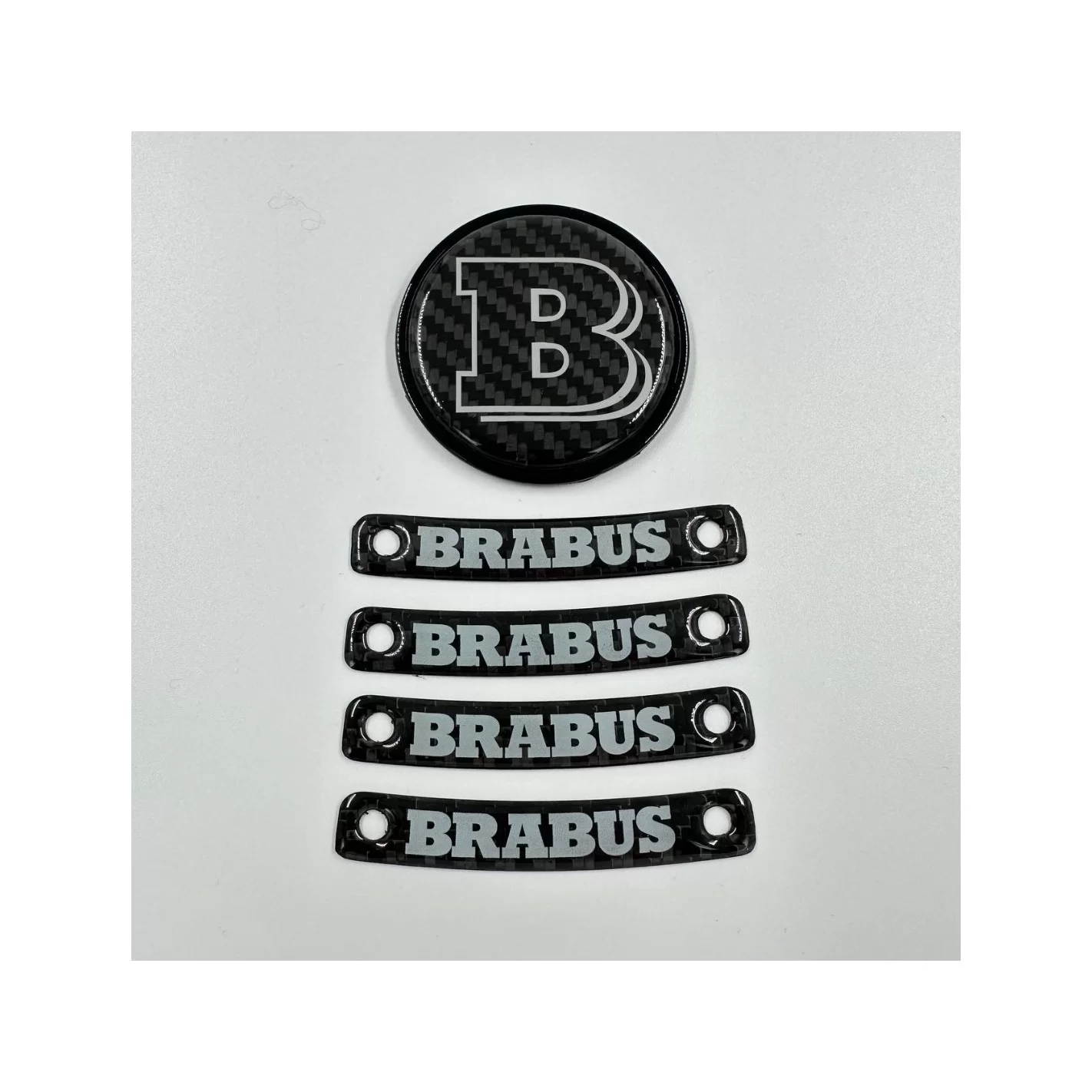 Brabus Grey badge logo emblem set for Mercedes-Benz W463A W464 G-Class