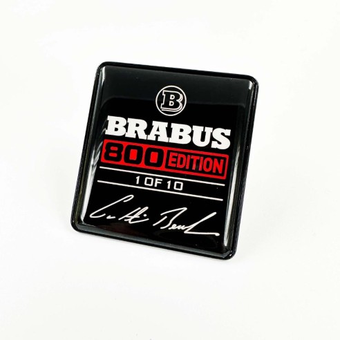 Metallic Brabus 800 edition 1 of 10 RED seats emblem badge logo set for Mercedes-Benz W463A G-Class