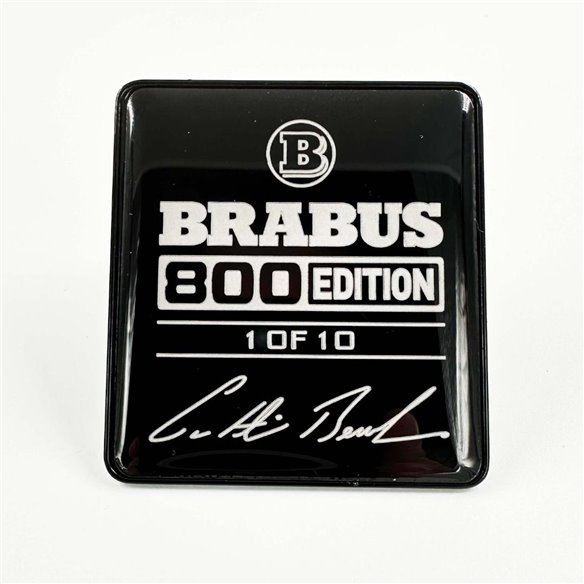 Metallic Brabus 800 edition 1 of 10 White seats emblem badge logo set for Mercedes-Benz W463A G-Class