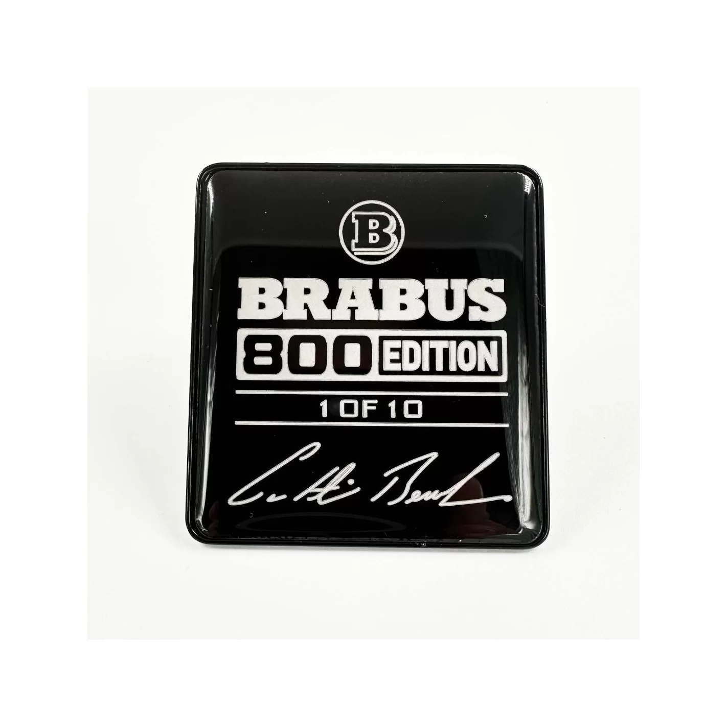 Metallic Brabus 800 edition 1 of 10 White seats emblem badge logo set for Mercedes-Benz W463A G-Class