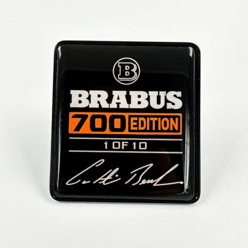 Metallic Brabus 700 edition 1 of 10 Orange seats emblem badge logo set for Mercedes-Benz W463A G-Class