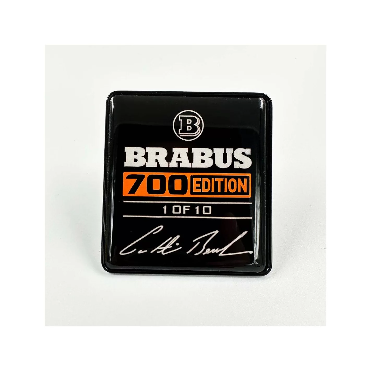 Metallic Brabus 700 edition 1 of 10 Orange seats emblem badge logo set for Mercedes-Benz W463A G-Class