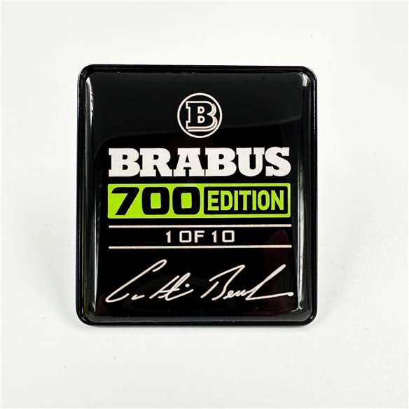 Metallic Brabus 700 edition 1 of 10 Green seats emblem badge logo set for Mercedes-Benz W463A G-Class