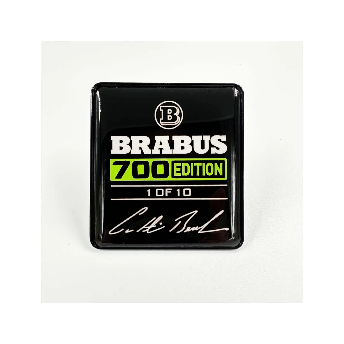 Metallic Brabus 700 edition 1 of 10 Green seats emblem badge logo set for Mercedes-Benz W463A G-Class