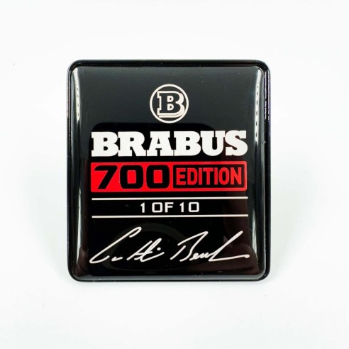 Metallic Brabus 700 edition 1 of 10 Red seats emblem badge logo set for Mercedes-Benz W463A G-Class