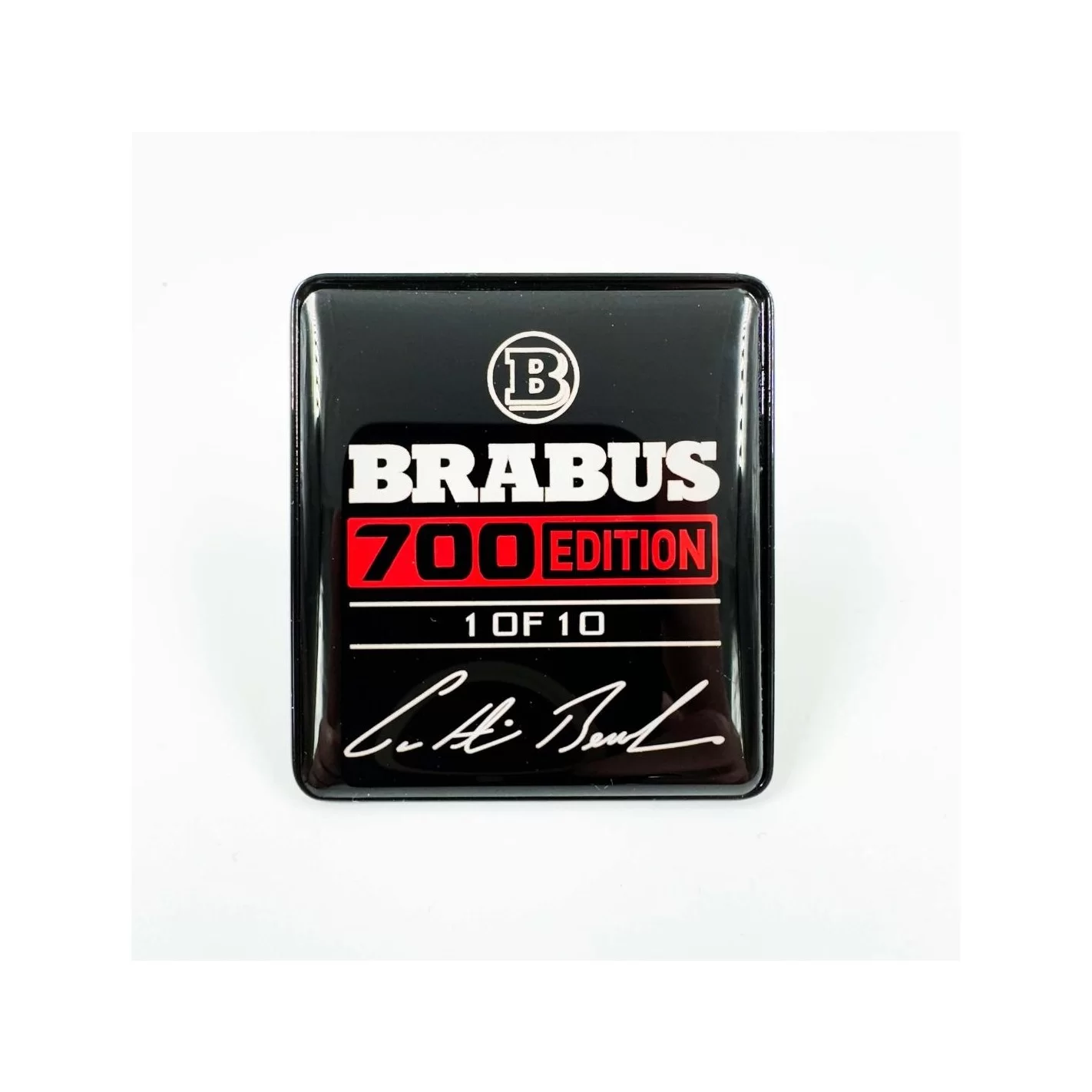 Metallic Brabus 700 edition 1 of 10 Red seats emblem badge logo set for Mercedes-Benz W463A G-Class