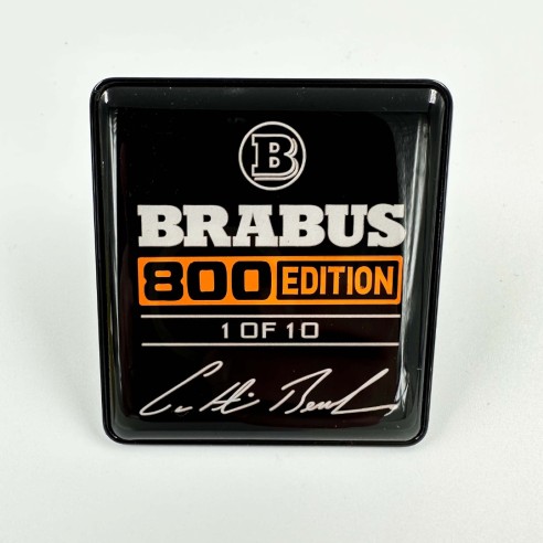 Metallic Brabus 800 edition 1 of 10 Orange seats emblem badge logo set for Mercedes-Benz W463A G-Class