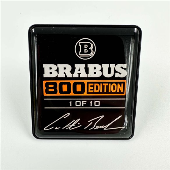 Metallic Brabus 800 edition 1 of 10 Orange seats emblem badge logo set for Mercedes-Benz W463A G-Class