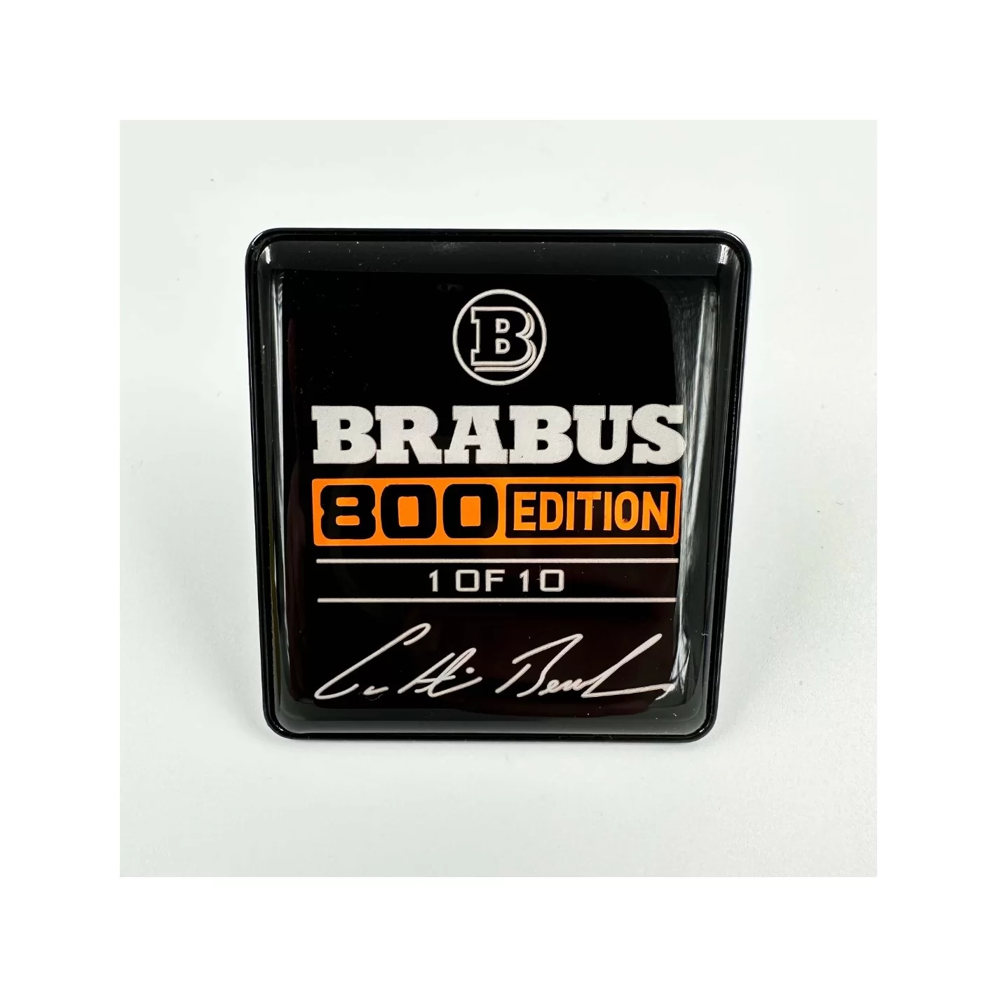 Metallic Brabus 800 edition 1 of 10 Orange seats emblem badge logo set for Mercedes-Benz W463A G-Class