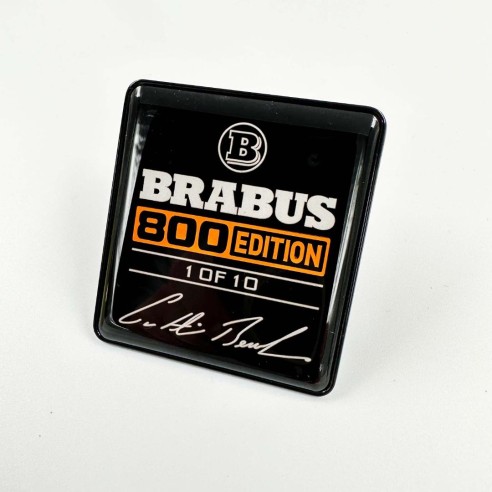 Metallic Brabus 800 edition 1 of 10 Orange seats emblem badge logo set for Mercedes-Benz W463A G-Class