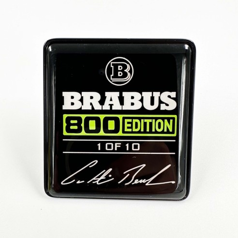 Metallic Brabus 800 edition 1 of 10 Green seats emblem badge logo set for Mercedes-Benz W463A G-Class