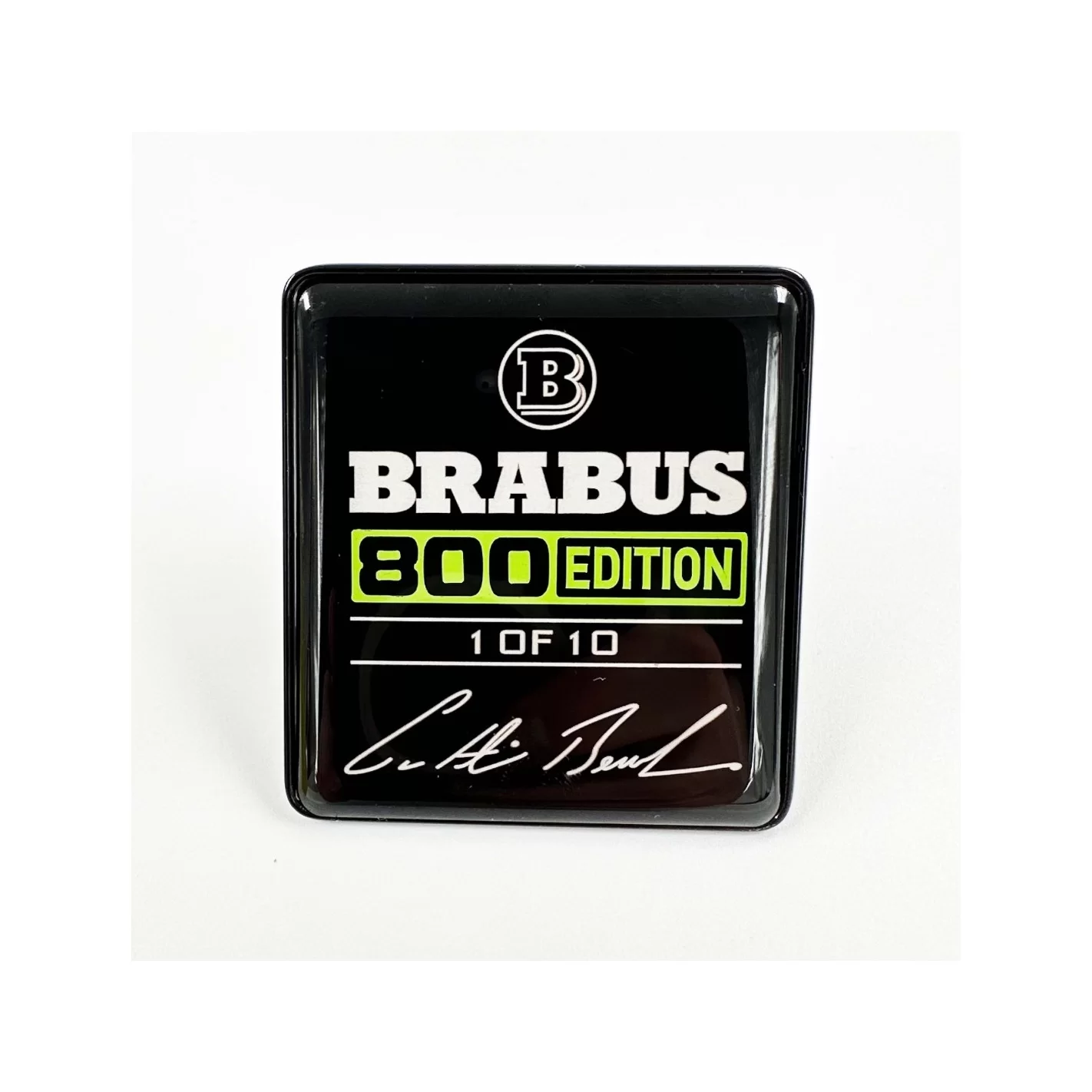 Metallic Brabus 800 edition 1 of 10 Green seats emblem badge logo set for Mercedes-Benz W463A G-Class