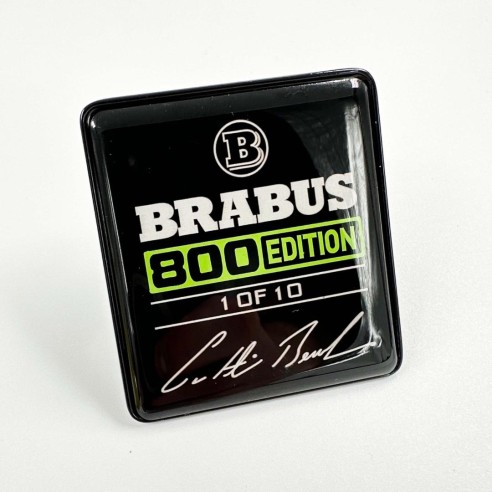 Metallic Brabus 800 edition 1 of 10 Green seats emblem badge logo set for Mercedes-Benz W463A G-Class