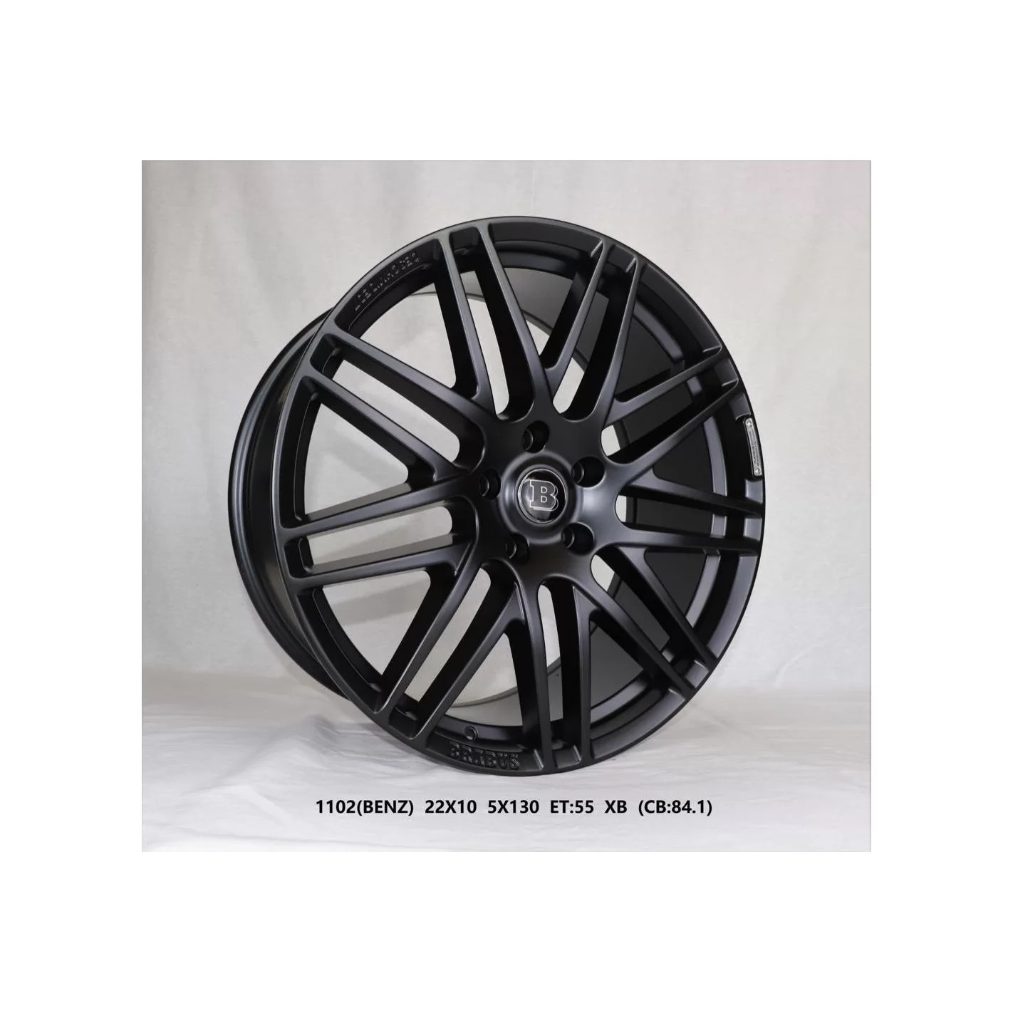 BRABUS Rims R22 BLACK MATT for Mercedes-Benz W463A G-Class