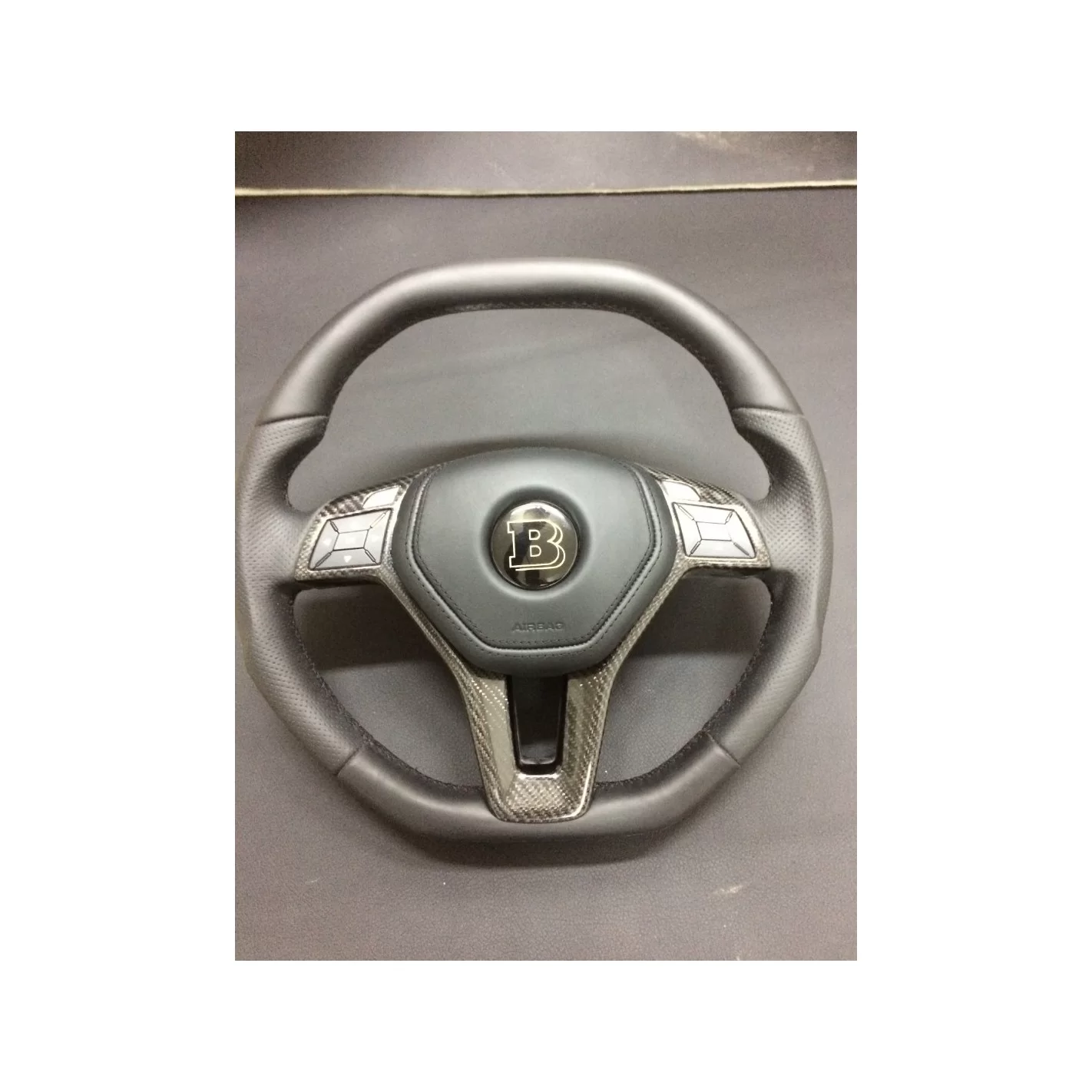 Mercedes-Benz CLS E-Class SLK W172 W212 W218 Steering Wheel Leather Carbon