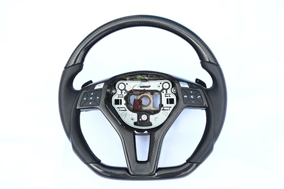 Mercedes-Benz CLS E-Class SLK W172 W212 W218 Steering Wheel Carbon Leather