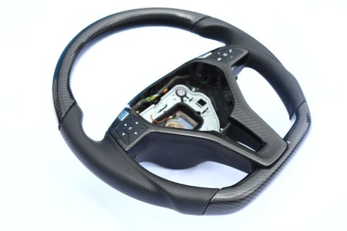 Mercedes-Benz CLS E-Class SLK W172 W212 W218 Steering Wheel Carbon Leather