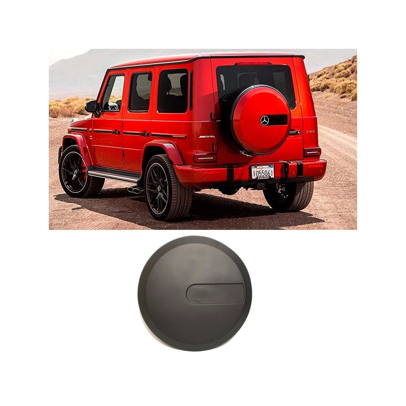 Fiberglass rear spare wheel cover plate for Mercedes-Benz W463a W464 G-Class G-Wagon