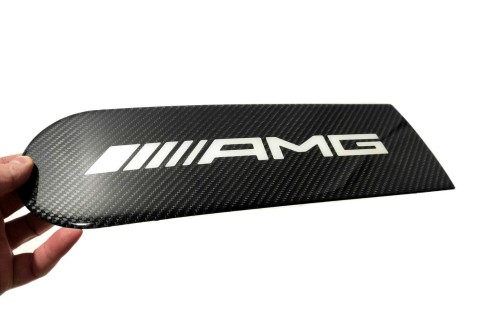 Carbon fiber badge emblem logo for rear spare tire wheel cover AMG Mercedes-Benz W463A W464 G-Class G-Wagon