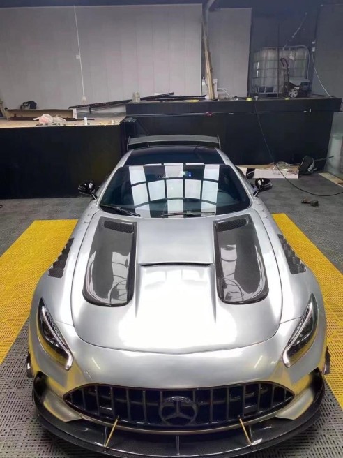 Fiberglass + carbon fiber GTR body kit for Mercedes GT