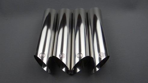 Stainless steel Brabus exhaust pipes tips chrome for Mercedes-Benz G-Class W463A W464