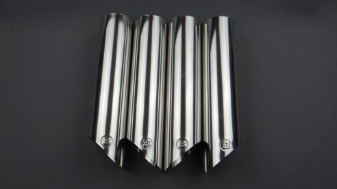 Stainless steel Brabus exhaust pipes tips chrome for Mercedes-Benz G-Class W463A W464