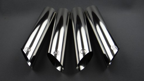 Stainless steel Brabus exhaust pipes tips chrome for Mercedes-Benz G-Class W463A W464