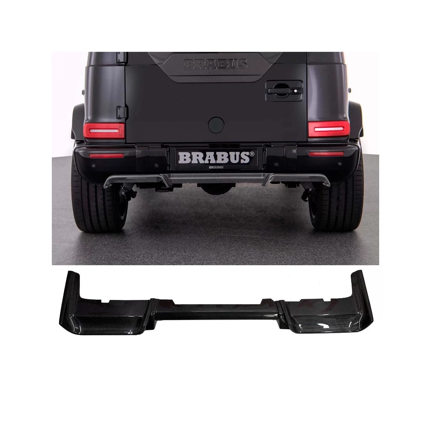 Carbon fiber BRABUS rear diffuser for G63 AMG Mercedes-Benz G-Class W463A W464