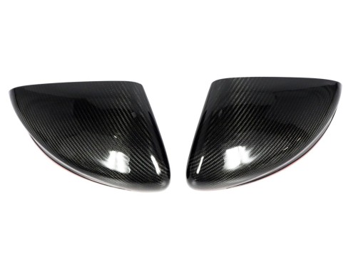 Carbon Fiber Mirror Covers with Red Stripe for Mercedes-Benz G-Class W463A W464 G63