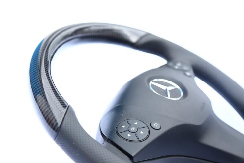 Mercedes-Benz E-Class W207, W212 Steering Wheel Carbon Leather